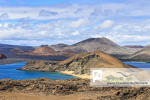 Ecuador  Galapagos Islands  Bartolome  volcanic landscape