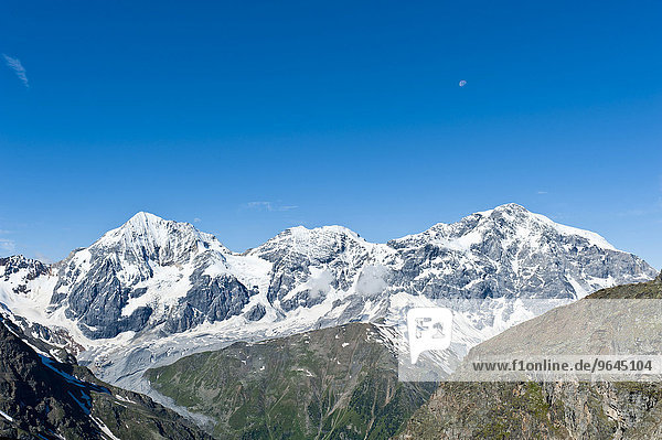 Gipfel der Königspitze  Il Gran Zebru  Monte Zebru und Ortler  Ortles  3905 m  Ortler-Alpen  Nationalpark Stilfser Joch  bei Sulden  Solda  Trentino-Südtirol  Italien  Europa