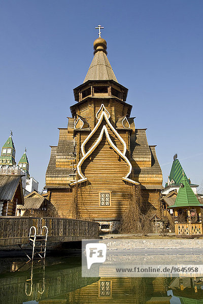 St.-Nikolaus-Kirche  Kreml in Ismailowo  Freizeit- und Kulturpark  Ismailowo  Moskau  Russland  Europa