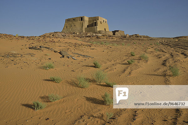 Thronsaal  einst Kirche  später eine Moschee  Alt Dongola  zwischen dem 4. und 14. Jahrhundert Hauptstadt des nubisch-christlichen Reiches von Makuria  asch-Schamaliyya  Nubien  Sudan  Afrika