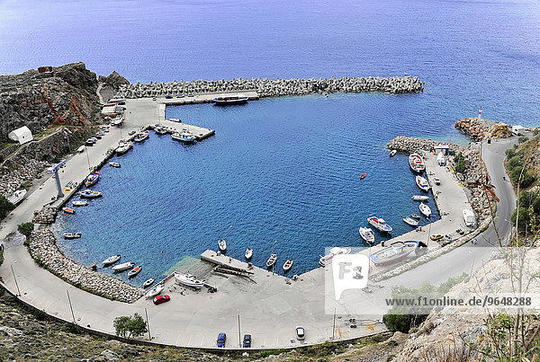 Hafenanlage  Hora Sfakion  Kreta  Griechenland  Europa