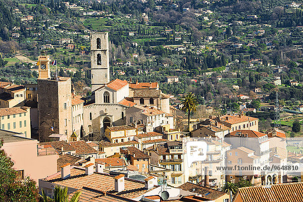 Die Altstadt von Grasse mit der Kathedrale Notre-Dame du Puy  Grasse  Département Alpes-Maritimes  Provence-Alpes-Côte d'Azur  Frankreich  Europa