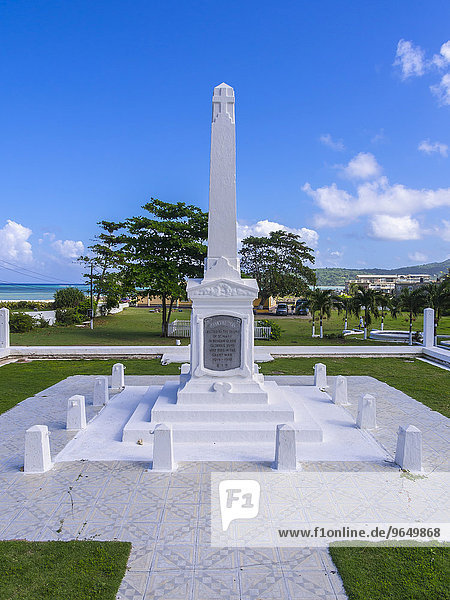 Kriegerdenkmal aus dem ersten Weltkrieg  Port Maria  Region Saint Mary  Jamaika  Nordamerika