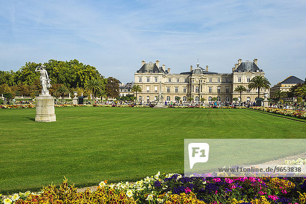 Luxembourg Palace and Gardens  Paris  France  Europe