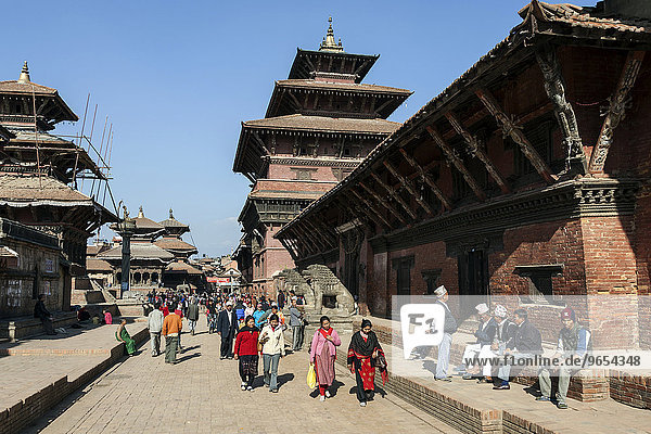 Durbar Square  right Sundari Chowk and Taleju Temple  Patan Nepal