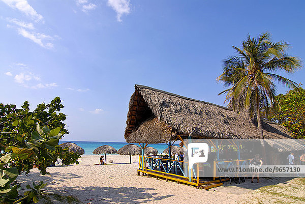 Strandbar in Varadero  Kuba  Karibik  Nordamerika