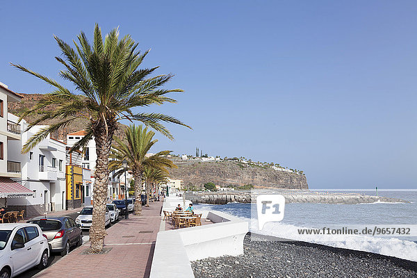 Promenade  Playa de Santiago  La Gomera  Kanarische Inseln  Spanien  Europa