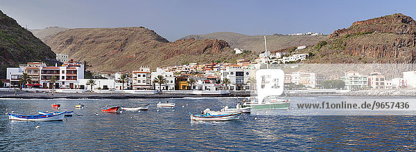 Harbour  Playa de Santiago  La Gomera  Canary Islands  Spain  Europe