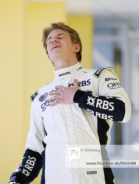 Portrait of Nico Huelkenberg  GER  during Formula 1 test driving in Valencia  Spain  Europe