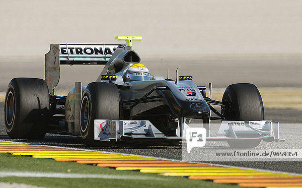 Nico Rosberg  GER  test driving the Mercedes MGP W01 during Formula 1 test driving in Valencia  Spain  Europe