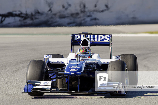 Nico HUELKENBERG GER im Williams FW 32 Boliden während Formel 1 Tests auf dem Circuito de Catalunya Spanien Europa