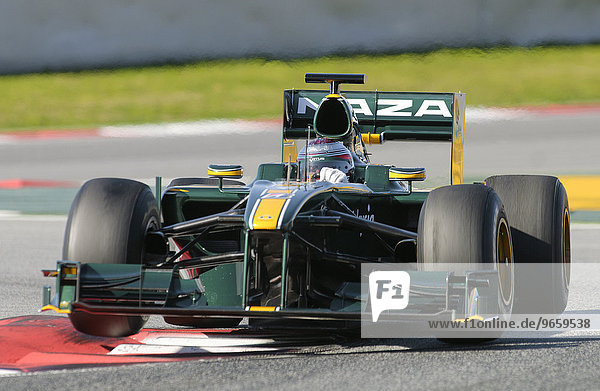 Jarno TRULLI  ITA  in the Lotus T127 race car during Formula 1 tests on the Circuit de Catalunya racetrack  Spain  Europe  25.2.2010  Europe