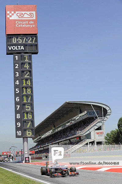 Jenson Button GBR im McLaren Mercedes MP4-27 Formel1 Saison 2012 Großer Preis von Spanien auf dem Circuit de Catalunya in Montmelo Spanien Europa