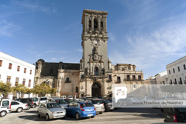 Basilica de Santa Maria in Arcos de la Frontera  Andalusien  Spanien  Europa
