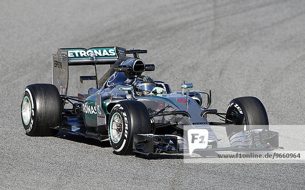 Nico Rosberg Mercedes-Benz F1 W05 auf dem Circuit de Barcelona-Catalunya Montmelo Spanien Europa