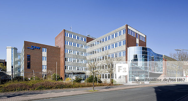 Verwaltungsgebäude der Stadtwerke GEW Gas  Elektrizität und Wasser  Wilhelmshaven  Niedersachsen  Deutschland  Europa