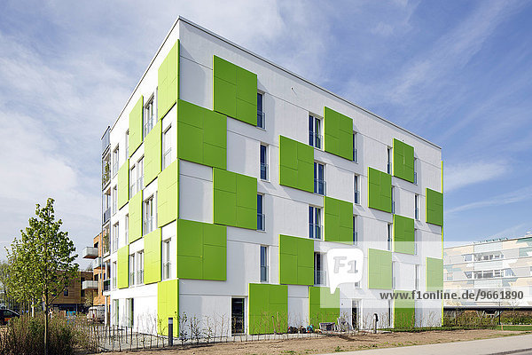 Wohngebäude Smart ist grün  Internationale Bauausstellung Hamburg  Inselpark  Wilhelmsburg  Hamburg  Deutschland  Europa