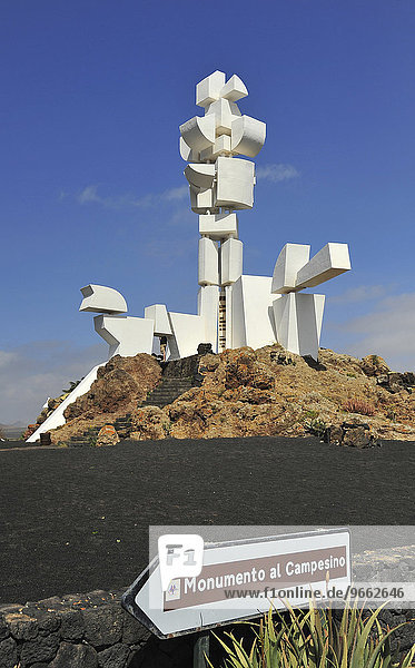 Monumento al Campesino by César Manrique  near Mozaga  Lanzarote  Canary Islands  Spain  Europe