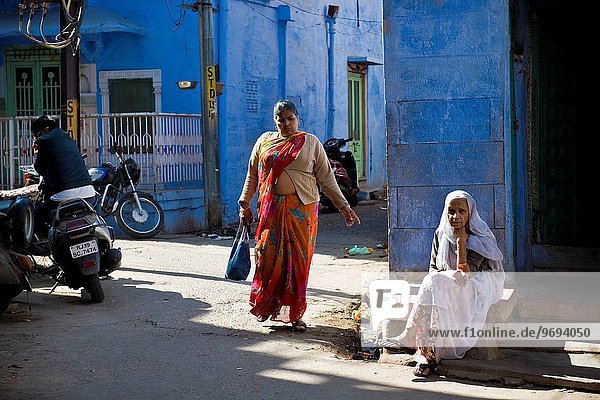 Frau Indien Jodhpur Rajasthan