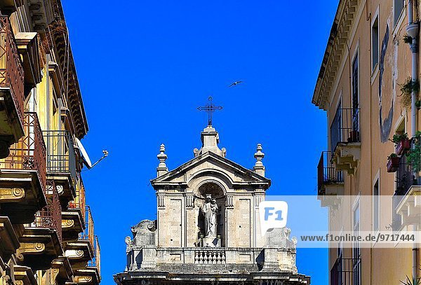 Jungfrau Maria Madonna Platz Heiligtum rot Catania Italien Sizilien