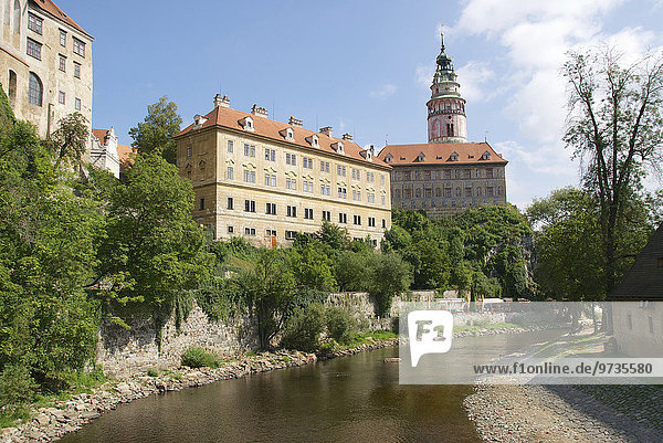 Schloss  Moldau  Altstadt  UNESCO-Welterbe  ?eský Krumlov  Krumau  Tschechien  Europa