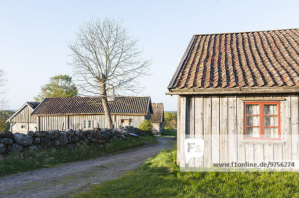 Dorf Blockhaus Holzhäuser