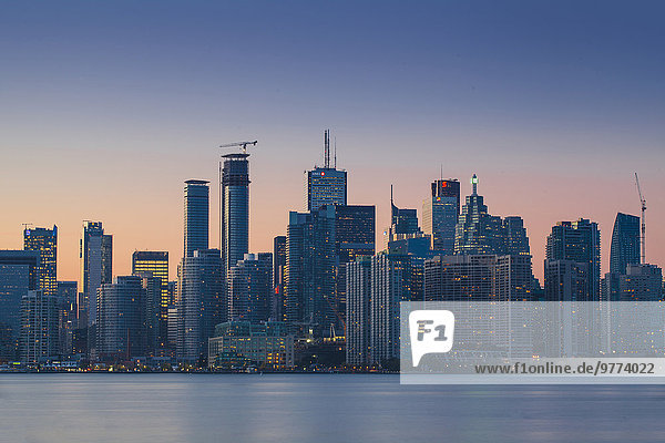 Skyline Skylines Großstadt Nordamerika Ansicht Kanada Ontario Toronto