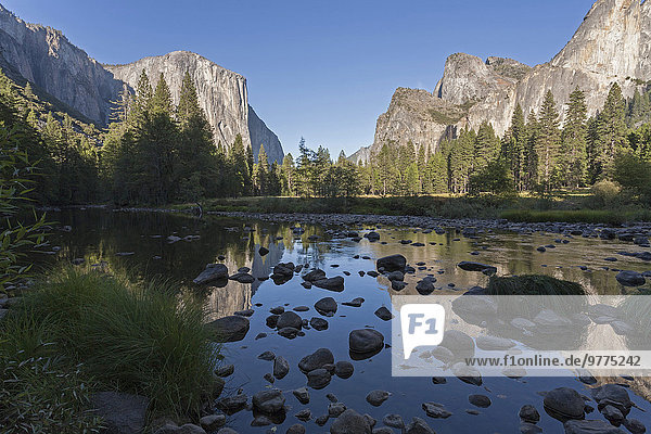 Amerika Tal Nordamerika Ansicht Verbindung UNESCO-Welterbe Yosemite Nationalpark Kalifornien