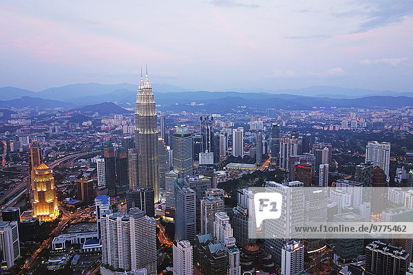 Kuala Lumpur Hauptstadt Skyline Skylines Südostasien Asien Malaysia