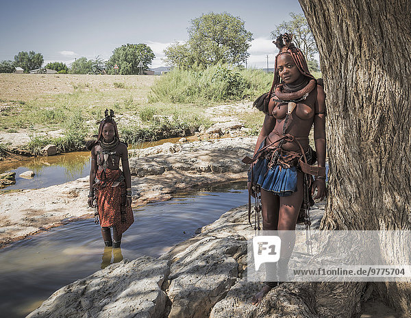 Himba woman  Kaokoland  Namibia  Africa
