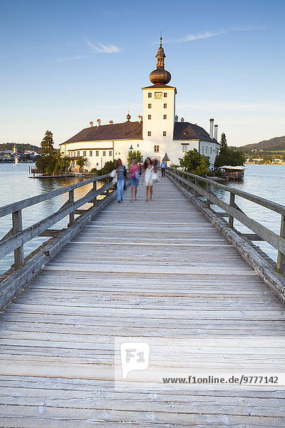 Picturesque Schloss Ort  Lake Traunsee  Gmunden  Salzkammergut  Upper Austria  Austria  Europe