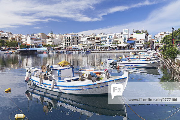 Europa Agios Nikolaos Kreta Griechenland Griechische Inseln