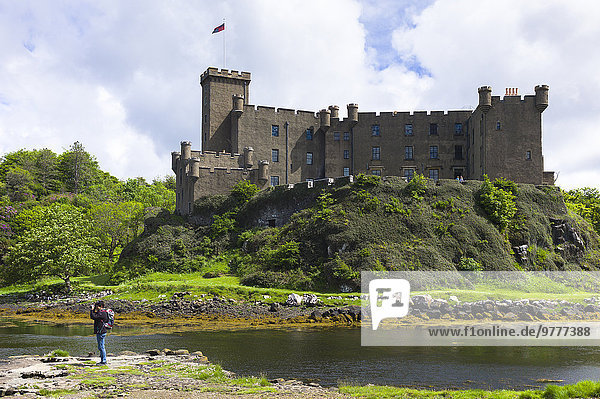 Europa Fotografie nehmen Palast Schloß Schlösser Großbritannien Tourist Festung Highlands See Schottland Skye Zuhause von