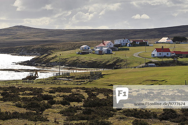 Dach streichen streicht streichend anstreichen anstreichend gewellt Falklandinseln Eisen Südamerika