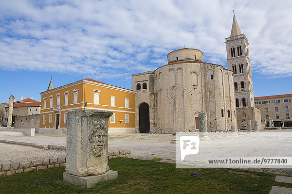 Europa Kirchturm Forum Romanum Kroatien Dalmatien