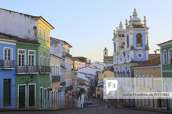 Mensch Menschen Großstadt schwarz UNESCO-Welterbe Bahia Brasilien Pelourinho Rosario Südamerika