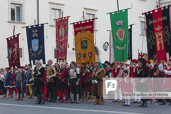 Mittelalter Europa Festival Italien Prozession