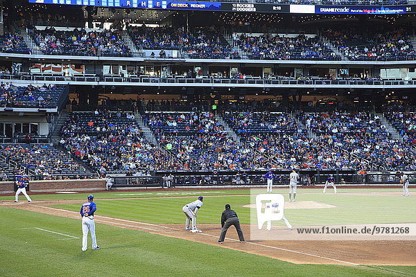 Baseball Game  Citi Field Stadium  Home of the New York Mets  Queens  New York City  United States of America  North America