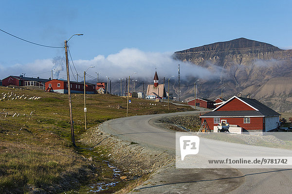 Europa Norwegen Spitzbergen Arktis Longyearbyen Skandinavien Svalbard