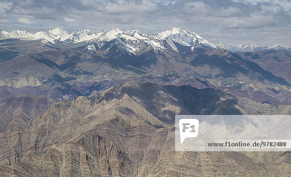 Delhi Hauptstadt über fliegen fliegt fliegend Flug Flüge Himalaya Asien Indien Leh