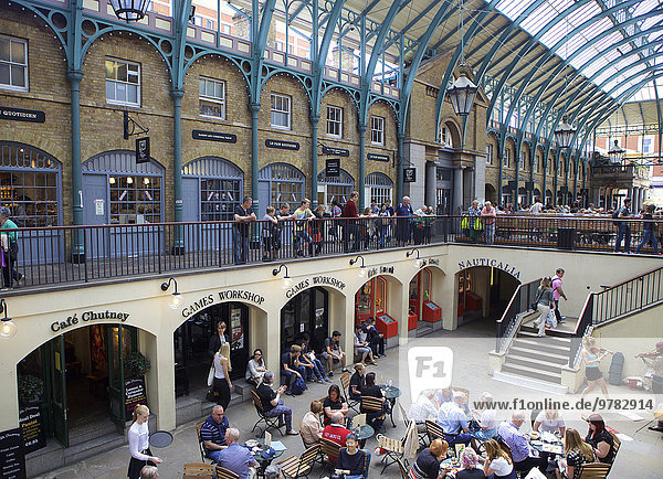 The interior of Covent Garden Market  London  England  United Kingdom  Europe