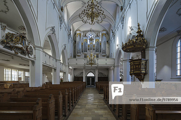St. Mang,  evangelisch-lutherische Stadtpfarrkirche,  Kempten,  Allgäu,  Bayern,  Deutschland,  Europa