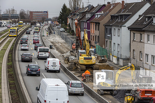 Abriss und Neubau an der Autobahn A40  Essen  Nordrhein-Westfalen  Deutschland  Europa