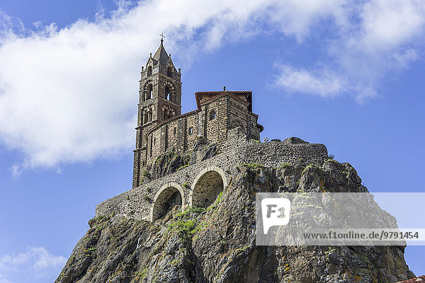 Kirche Saint-Michel d?Aiguilhe  Le Puy-en-Velay  Auvergne  Frankreich  Europa