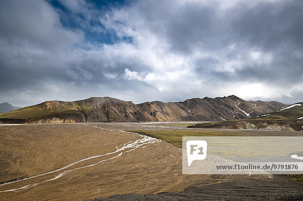Rhyolith Berge  Landmannalaugar  Suðurland  Island  Europa