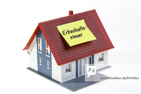 Real estate symbol  inheritance tax  German language
