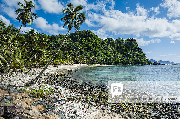 Wilder Strand an der Ostküste der Insel Tutuila  Amerikanisch-Samoa  Südpazifik  Ozeanien