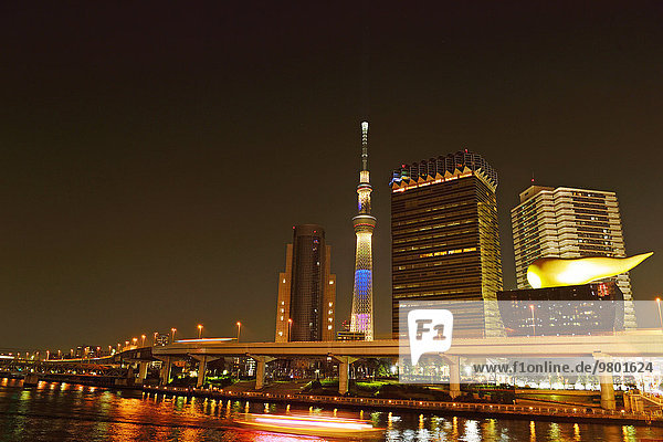 beleuchtet Nacht Tokyo Hauptstadt Illumination Japan