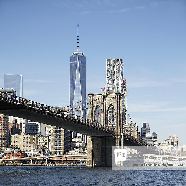 Stadtansicht Stadtansichten Brücke Ansicht hängen