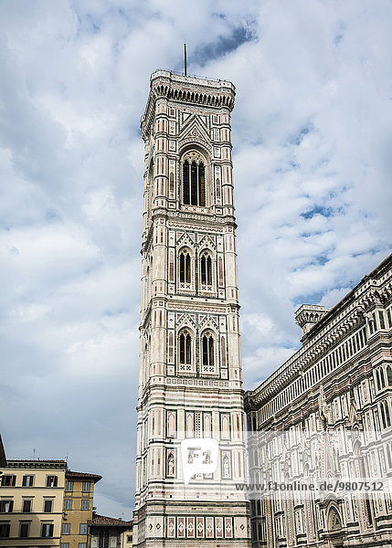 Campanile  Duomo Santa Maria del Fiore  UNESCO-Weltkulturerbe  Florenz  Toskana  Italien  Europa